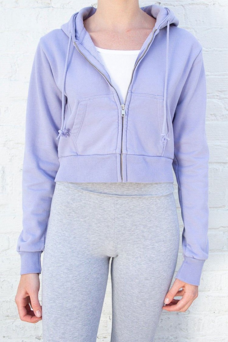 Sweat a Capuche Brandy Melville Crystal Violette | RBS-31949828